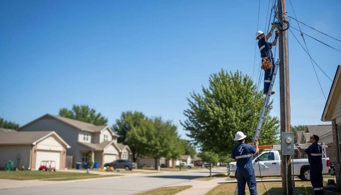 Residential electrician providing installation services in Eagle Lake, TX
